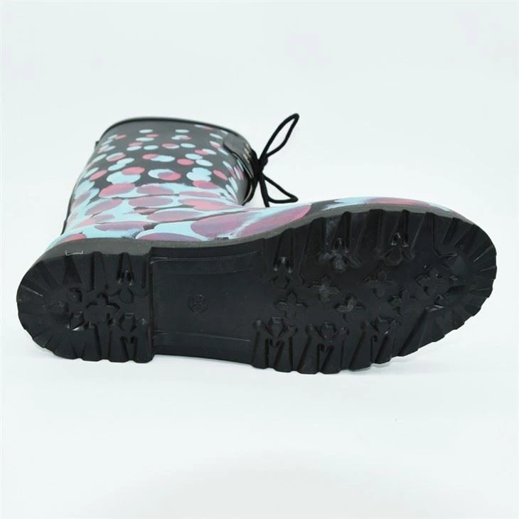 Printed Fashion Rubber Boots For Women